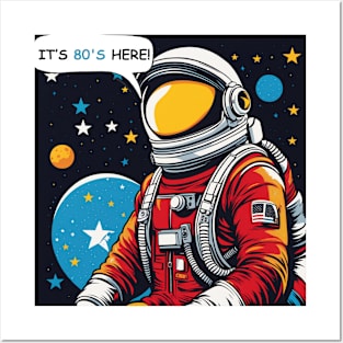 80s Astronaut Posters and Art